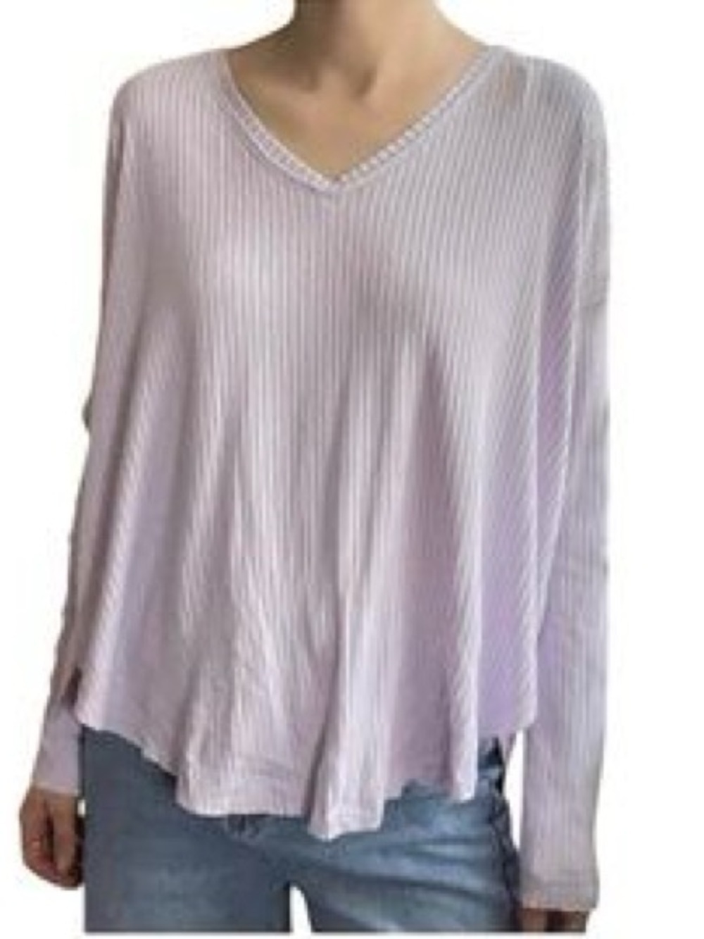 Wild Fable Lavender Waffle Knit Hooded Thermal Top - XS